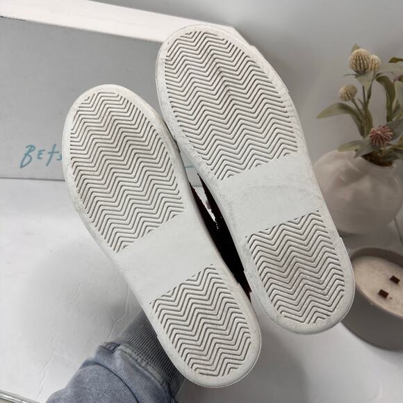 Betsey Johnson Sb-Sidny Rhinestone/Jeweled Sneakers Red Women 8M Tried On - Picture 8 of 10